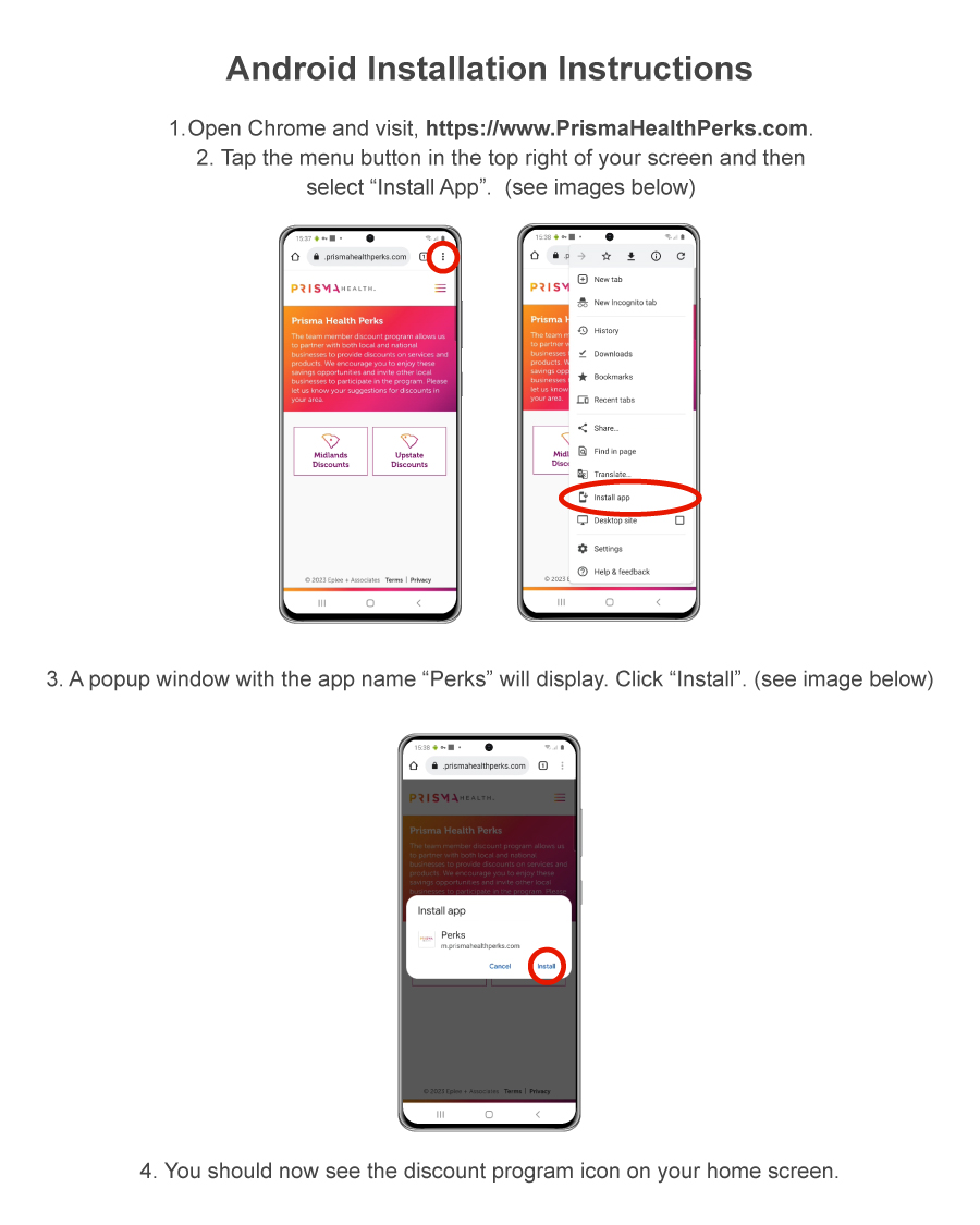 Android OS Installation Instructions